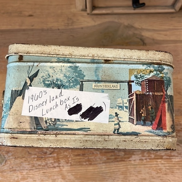 Vintage Disneyland Lunch Box Cinderella Castle Jungle Cruise 1950’s No Thermos - Picture 6 of 10